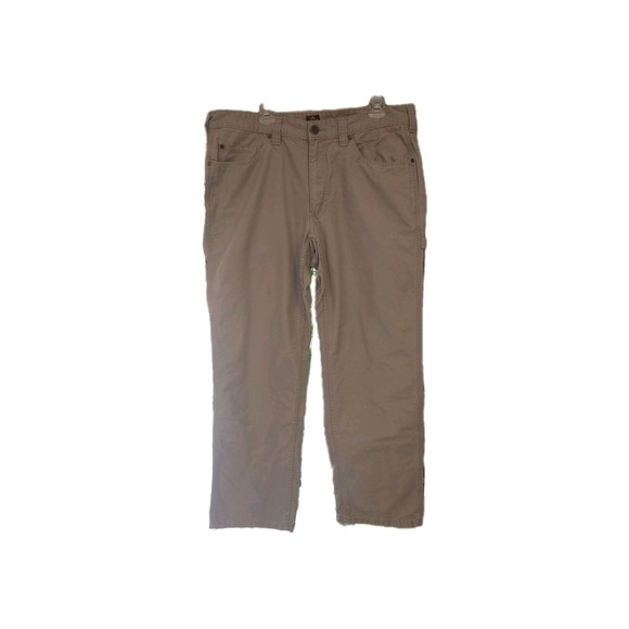Ridgecut Tough Wear Cargo Pants Khaki 38x32 Men's Workwear Outdoor Gear 5 Pocket - Picture 1 of 9